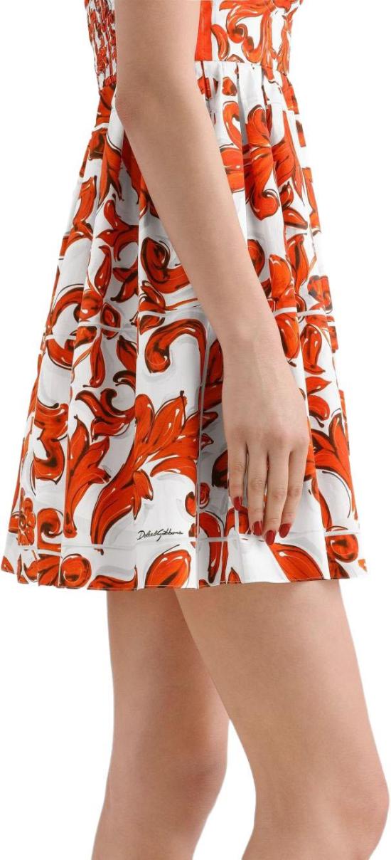 26FW 돌체앤가바나 숏 원피스 F6UT1TGDDRLS9000 ORANGE - DOLCE & GABBANA