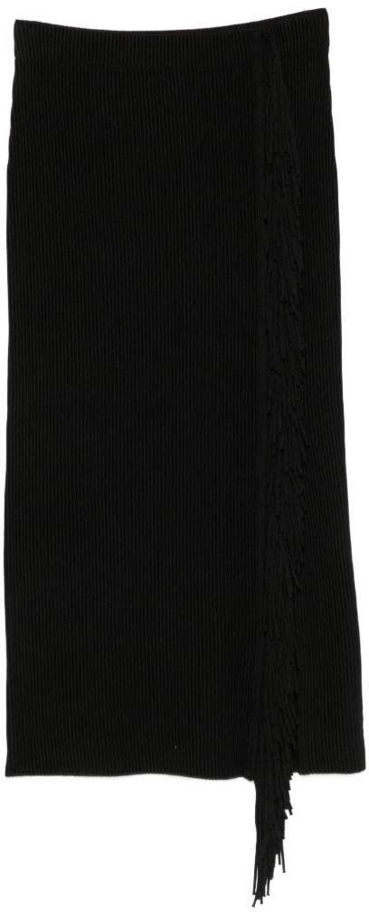 26FW 엠포리오 아르마니 롱 스커트 EW004681AF29173UC001 BLACK