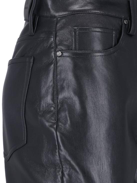 26FW 애니빙 가죽 팬츠 A 03 10307 BLK26 BLACK RECYCLED LEATHER Black - ANINE BING