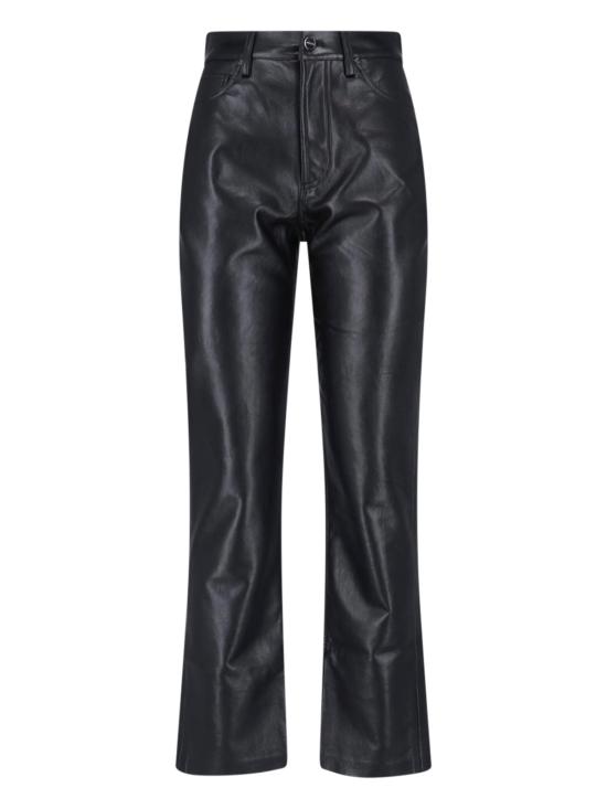 26FW 애니빙 가죽 팬츠 A 03 10307 BLK26 BLACK RECYCLED LEATHER Black