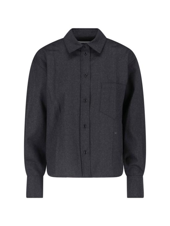 26FW 빅토리아 베컴 셔츠 1326WSH007474F DARK GREY MELANGE