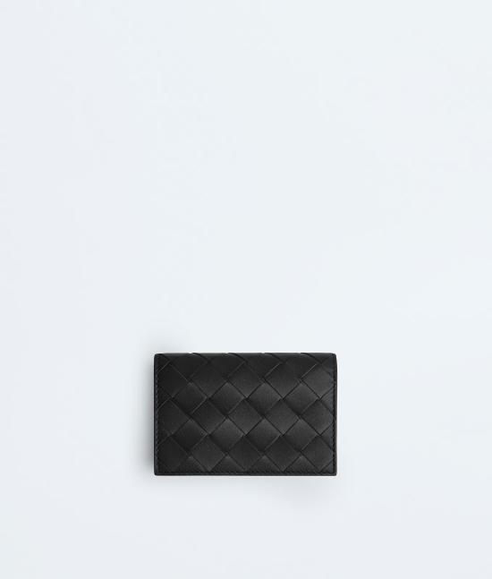 26FW 보테가베네타 인트레치아토 비즈니스 카드 케이스 814657VCPQ38803 Black