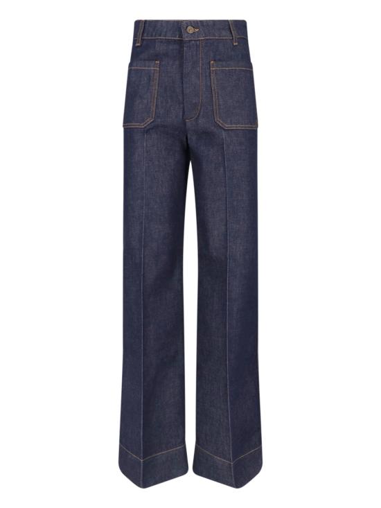26FW 빅토리아 베컴 데님 팬츠 1226DJE007252F S INDIGO Blue