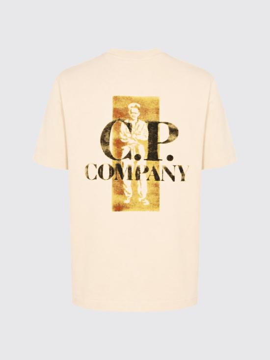 26SS 씨피 컴퍼니 반팔 티셔츠 20CMTS143A110579W 114 Beige - C.P. COMPANY