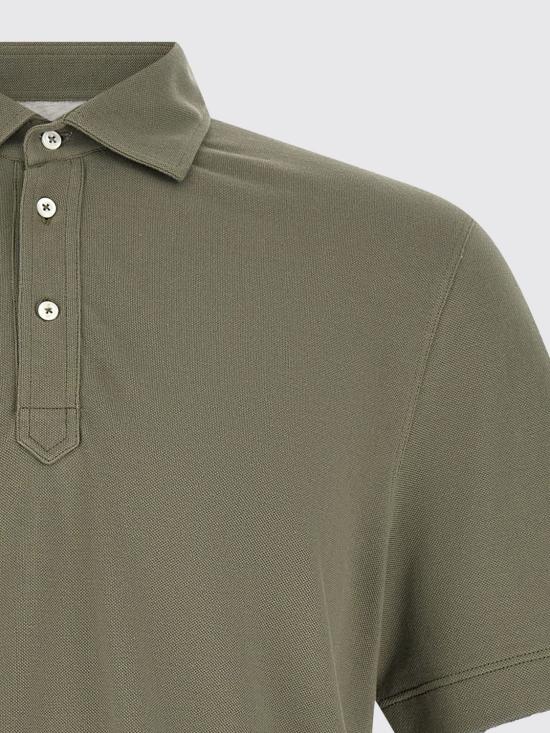 26SS 브루넬로 쿠치넬리 폴로 티셔츠 ME8543966 CNX37 Green - BRUNELLO CUCINELLI