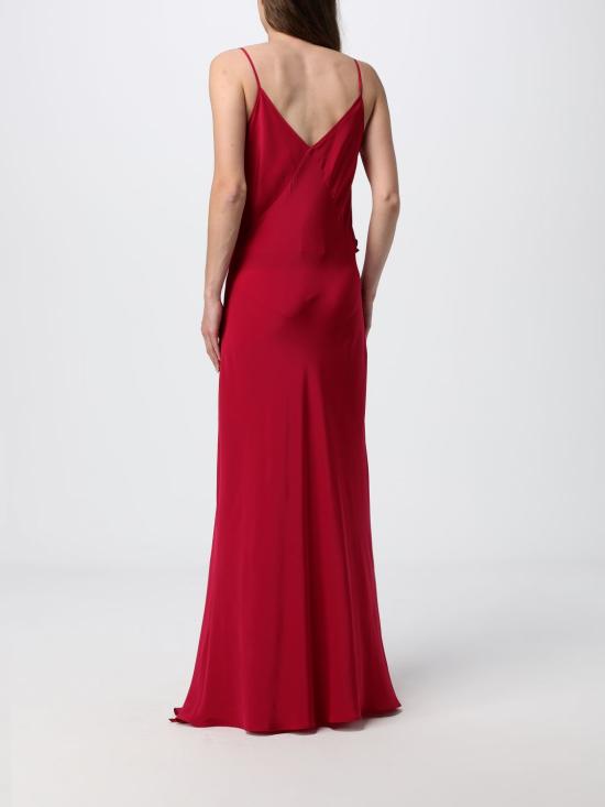 26SS 끄리다 롱 원피스 IBISCO LONG DRESSSILK Red - CRIDA