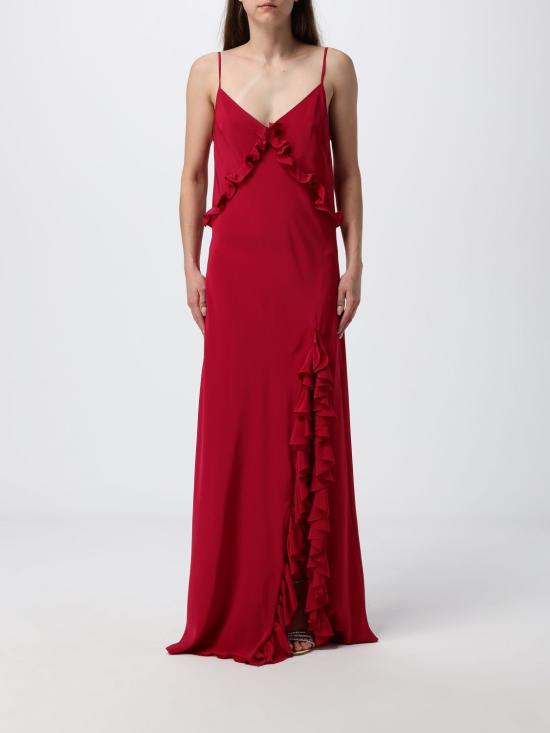 26SS 끄리다 롱 원피스 IBISCO LONG DRESSSILK Red