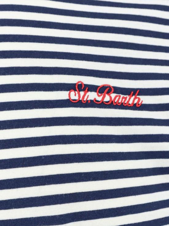 26SS 세인트바쓰 반팔 티셔츠 POT0007 02370L Gnawed Blue - MC2 SAINT BARTH
