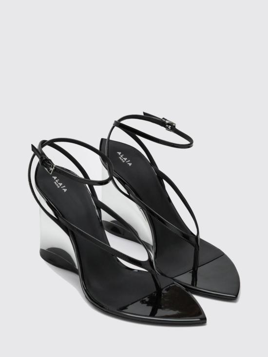 26SS 알라이아 힐/펌프스 AA3S3007I037 999 Black - ALAIA