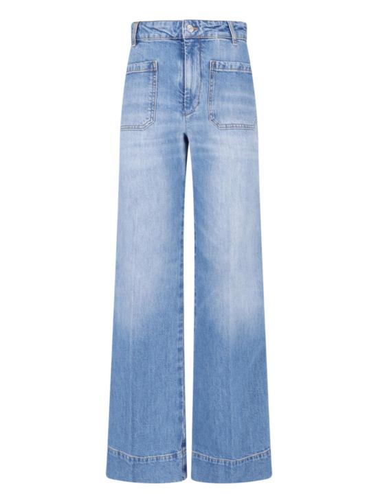 26FW 빅토리아 베컴 데님 팬츠 1226DJE007252N S WORN BLUE WASH Light blue