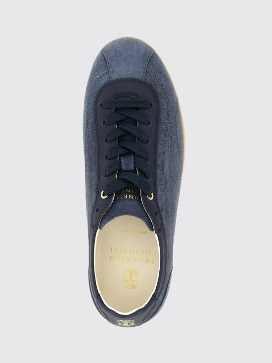 26SS 브루넬로 쿠치넬리 스니커즈 MZUIEDD337 CEM89 Blue - BRUNELLO CUCINELLI