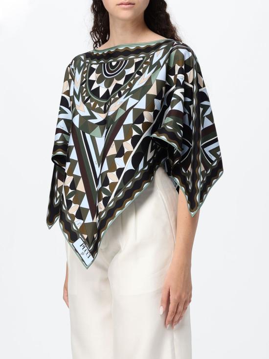 26SS 푸찌 탑 6HRM966H894 P63 Green - PUCCI