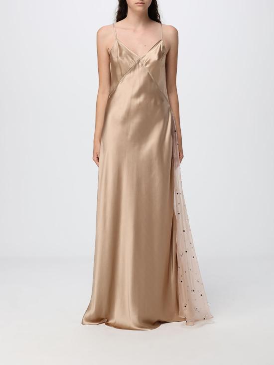 26SS 끄리다 롱 원피스 ELBA LONG DRESSSILK Gold