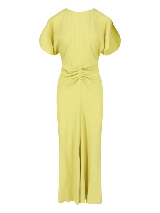 26FW 빅토리아 베컴 롱 원피스 1226WDR005227Z CHARTREUSE Yellow