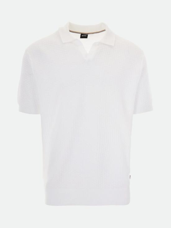 26SS 보스 폴로 티셔츠 50561613 100 White - BOSS