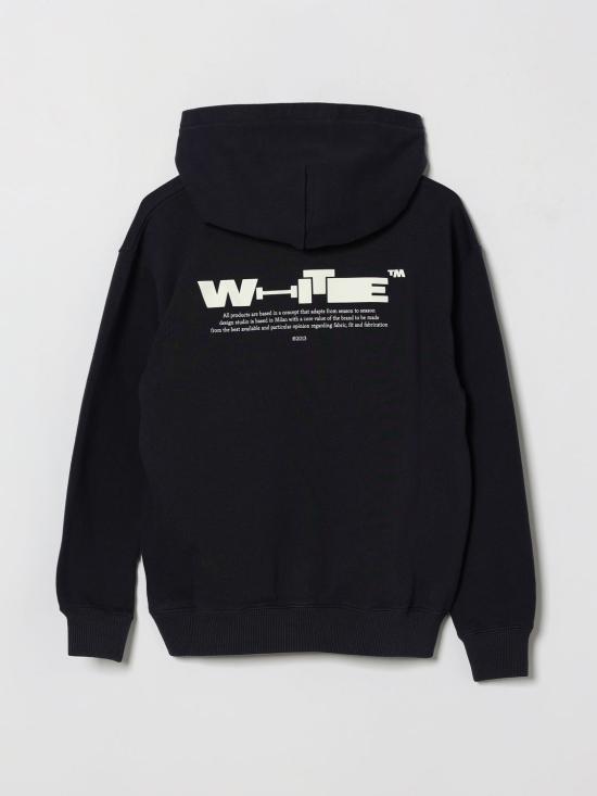 26SS [키즈] 오프화이트 풀오버 OBBB001S26FLE006 410 Blue - OFF WHITE