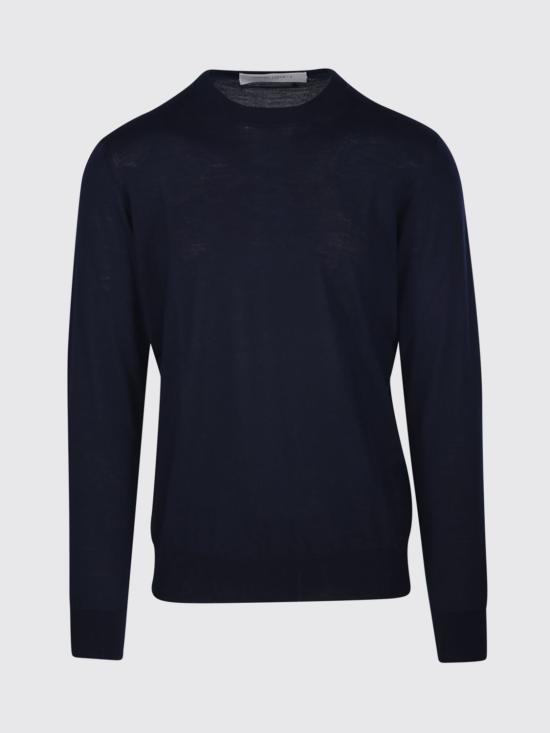 26SS 골든구스 라운드넥 스웨터 GMP00947P000665 50501 Blue - GOLDEN GOOSE