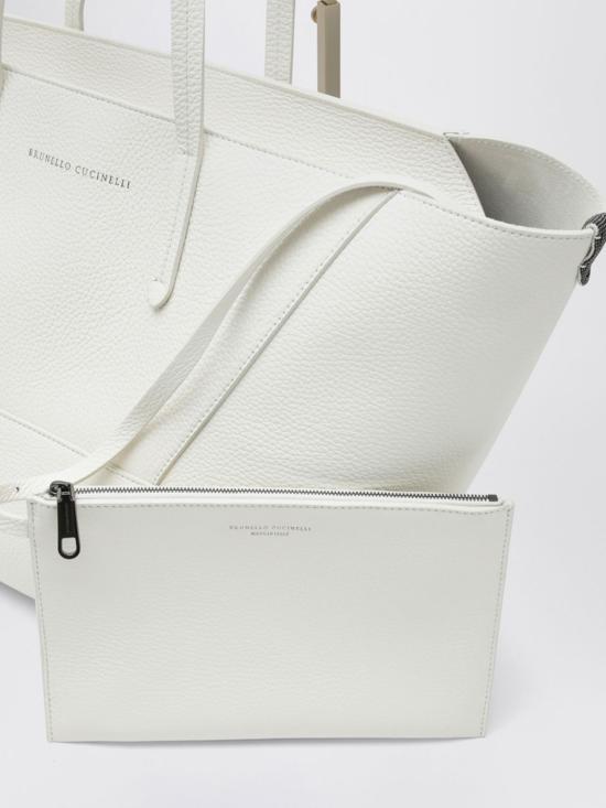 26SS 브루넬로 쿠치넬리 숄더백 MBDKD2571 C8905 Ivory - BRUNELLO CUCINELLI