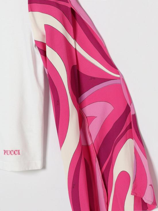 26SS [키즈] 푸찌 티셔츠 PY8B50Z3672 100FU White - PUCCI