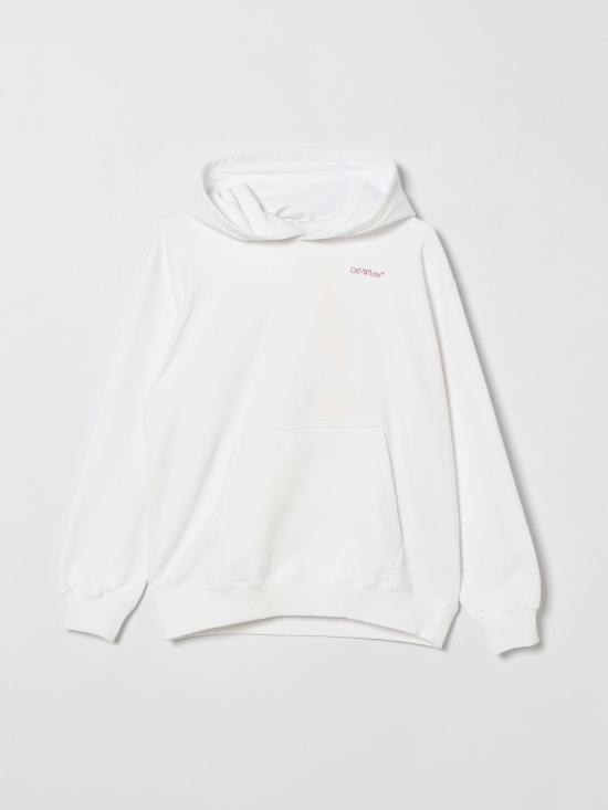 26SS [키즈] 오프화이트 풀오버 OGBB002S26FLE003 100 White