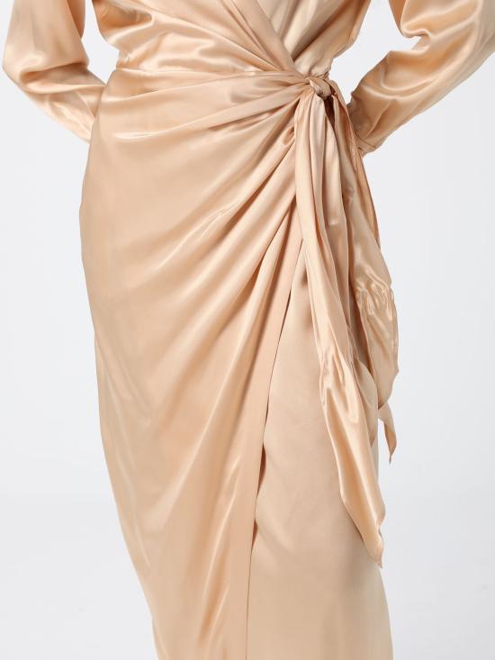 26SS 끄리다 롱 원피스 COMO MIDI DRESSSILK Gold - CRIDA