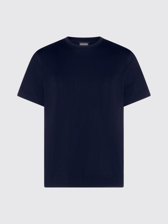 26SS 에르메네질도제냐 반팔 티셔츠 RUH360A3 H765NLB09 Navy - ERMENEGILDO ZEGNA