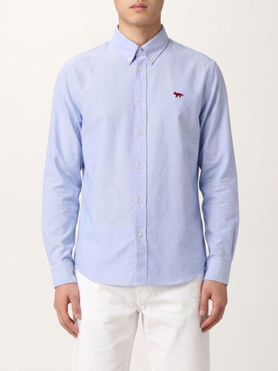 26SS 메종키츠네 셔츠 QM00425WC5081 0434 Gnawed Blue