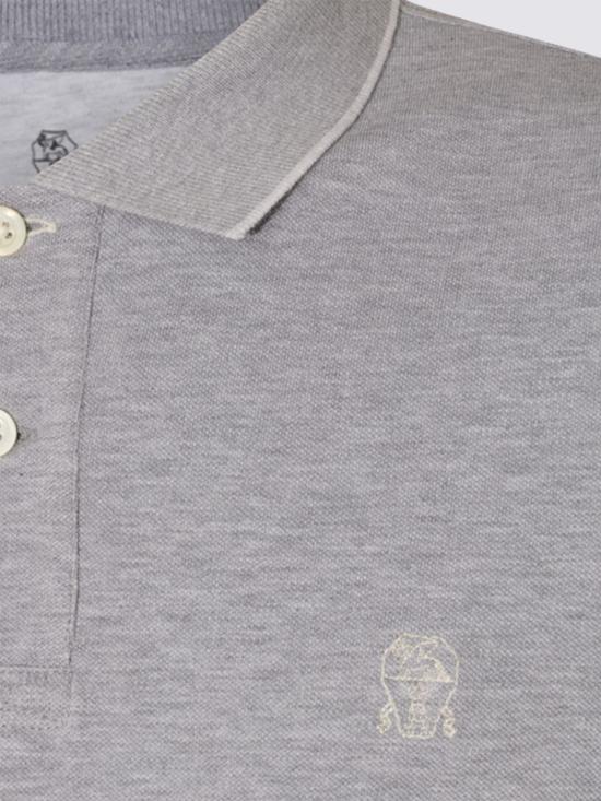 26SS 브루넬로 쿠치넬리 폴로 티셔츠 ME8549779G CQ087 Grey - BRUNELLO CUCINELLI