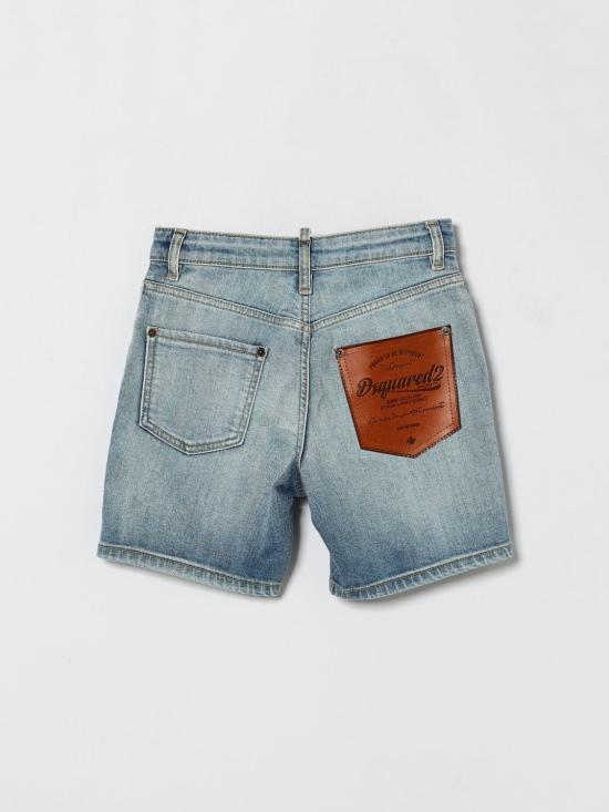 26SS [키즈] 디스퀘어드2 쇼츠/버뮤다 DQ3213D0AF3 DQ01 Denim - DSQUARED2
