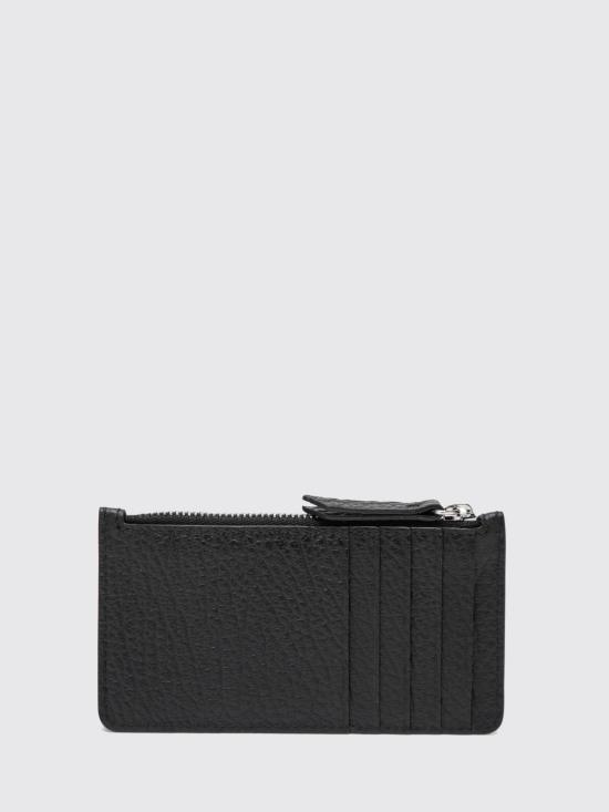 26SS 마르지엘라 스티치 레더 지퍼 카드 홀더 S56UI0143UP4455 T8013 Black - MAISON MARGIELA