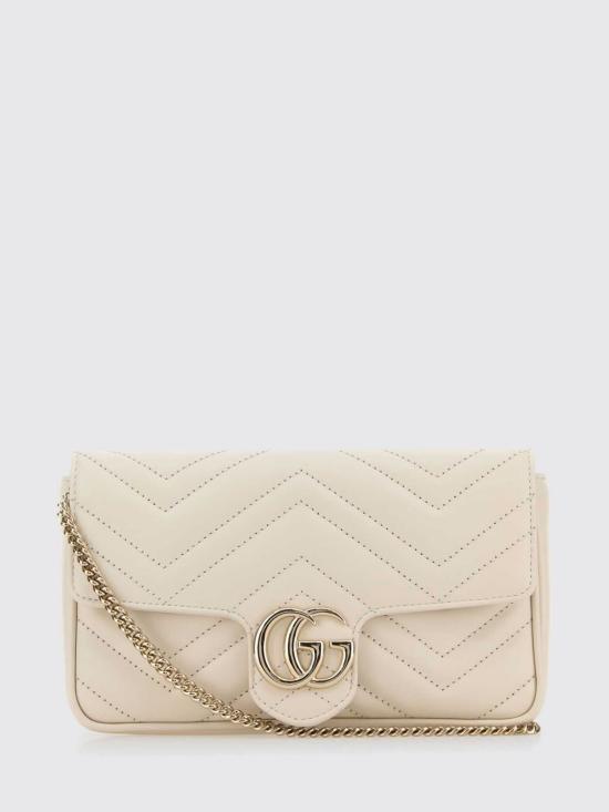 26SS 구찌 GG 마몽 스몰 숄더백 751526AAFPP 9053 White