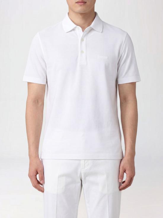 26SS 에르메네질도제냐 폴로 티셔츠 RUH348A3H794 N00 White