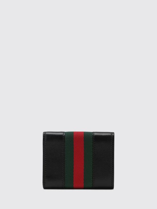 26SS 구찌 홀스빗 웹 스몰 트라이폴드 월렛 867131AAGF7 1053 Black - GUCCI