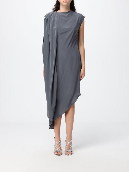 26SS 끄리다 미디 원피스 PEONIA MIDI DRESSSILK Blue