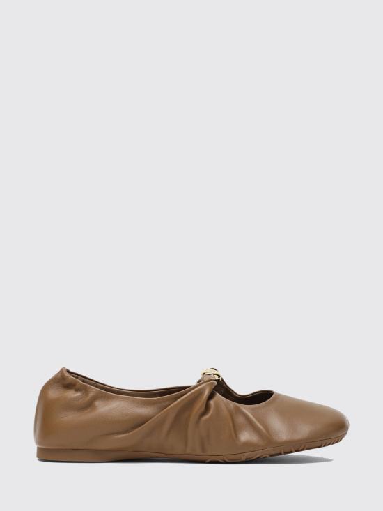 26SS 로에베 나파 램스킨 페블 소프트 발레리나 L815466X46 3980 Brown