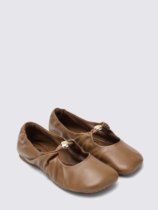 26SS 로에베 나파 램스킨 페블 소프트 발레리나 L815466X46 3980 Brown - LOEWE