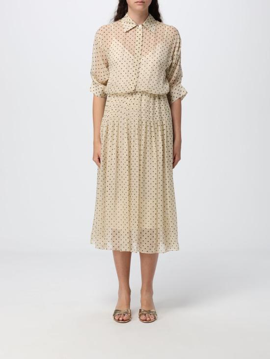 26SS 끄리다 롱 원피스 WIMBLEDON MIDI DRESSSILK Yellow Cream