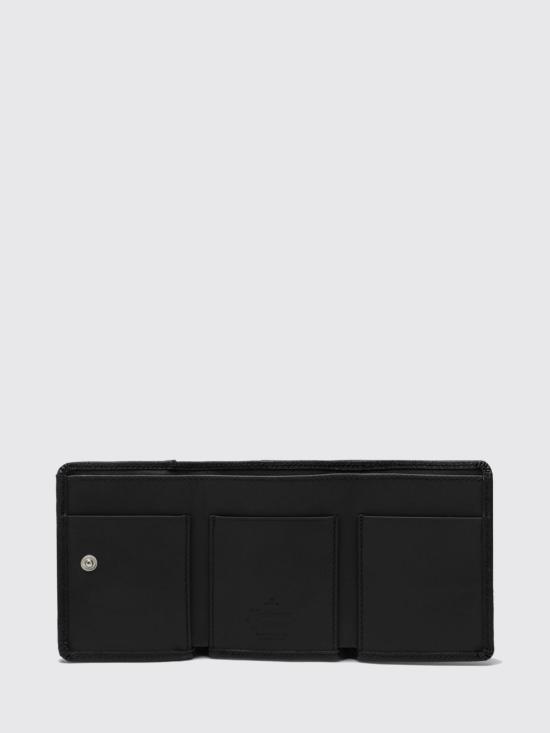 26SS 비비안웨스트우드 스몰 플랩 펄스 지갑 5115002UWL001N N401 Black - VIVIENNE WESTWOOD
