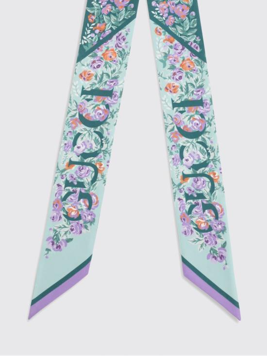 26SS 구찌 프린트 실크 트윌 리본 7831893G001 3971 Water - GUCCI