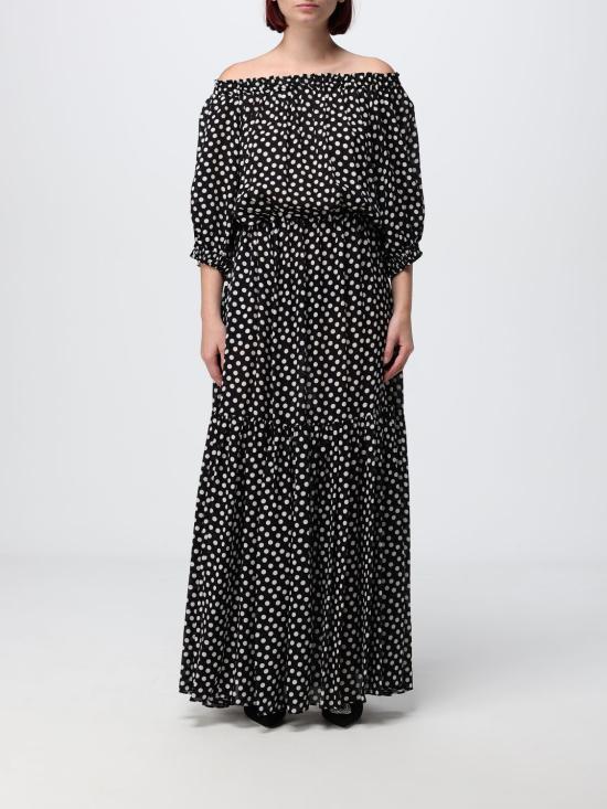 26SS 끄리다 롱 원피스 FORMENTERA LONG DRESSSILK Black