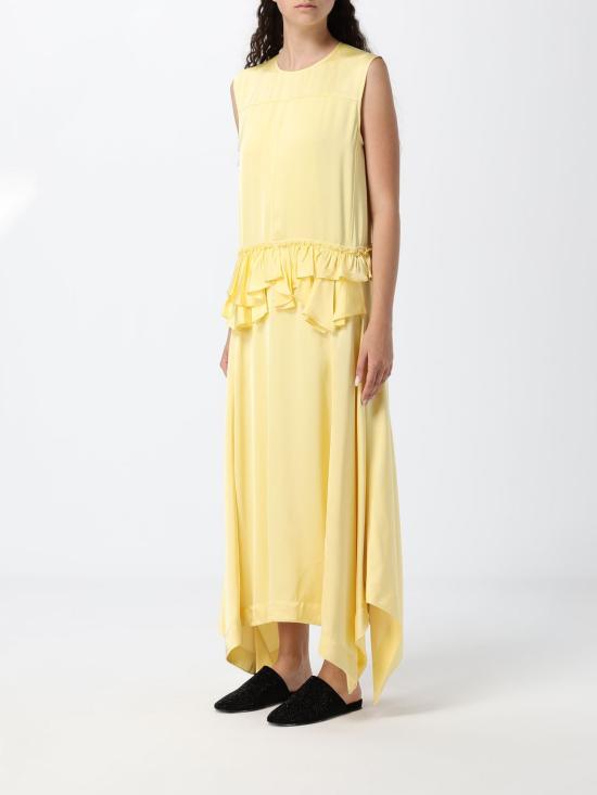 26SS 질샌더 롱 원피스 J02CT0575J65022 744 Yellow - JIL SANDER