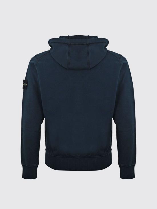 26SS 스톤 아일랜드 오가닉 코튼 플리스 레귤러 핏 후드 집업 6100061S0051 V0020 Navy - STONE ISLAND