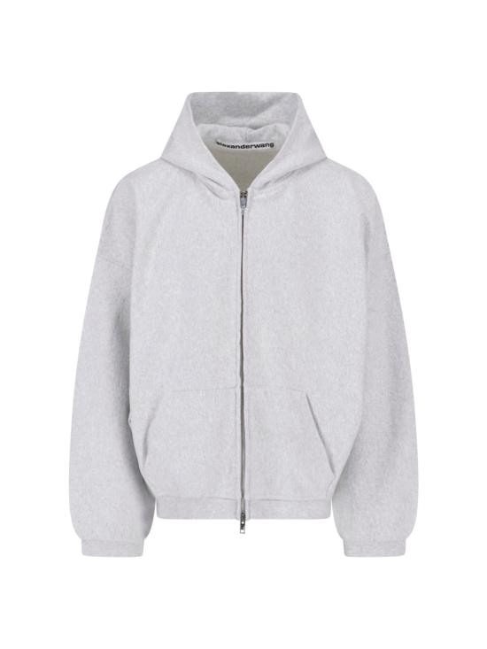26FW 알렉산더 왕 후드 티셔츠 UCC3262304 050 Grey