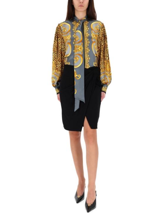 25FW 베르사체 블라우스 1021637 1A162625E700 Grey - VERSACE