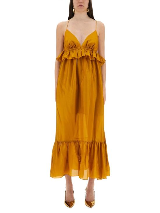 25FW 짐머만 롱 원피스 4522DSS251 GLD Orange
