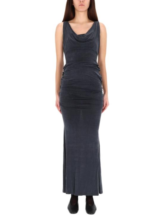 25FW 비비안웨스트우드 롱 원피스 1102001A J008EN401 Black
