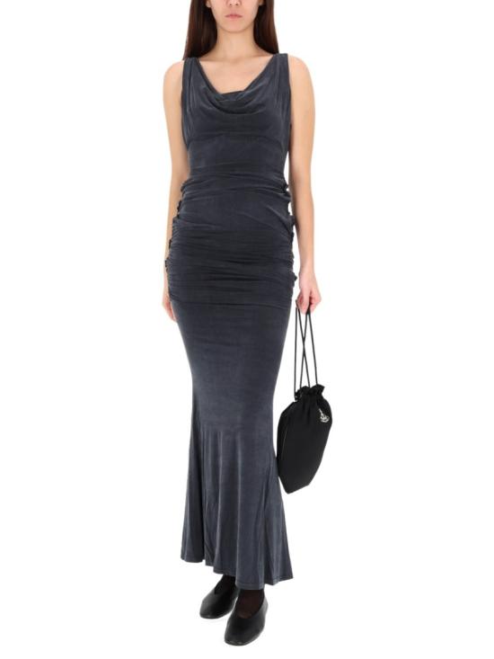 25FW 비비안웨스트우드 롱 원피스 1102001A J008EN401 Black - VIVIENNE WESTWOOD