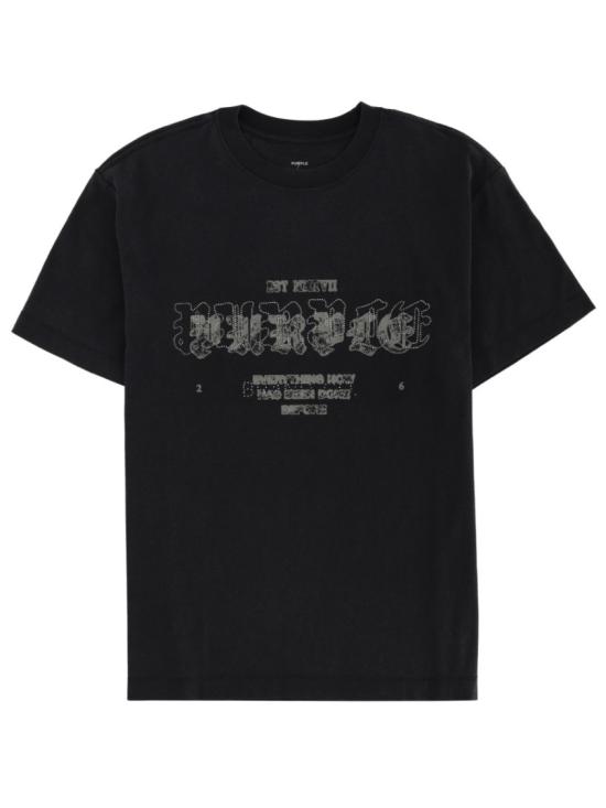26SS 퍼플 브랜드 반팔 티셔츠 P104 TBSO126BLACK Black