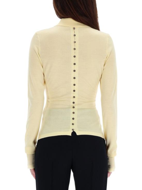25FW 자크뮈스 메리노 롱 슬리브 폴로 셔츠 POW00806AK0 0145205 Neutrals - JACQUEMUS