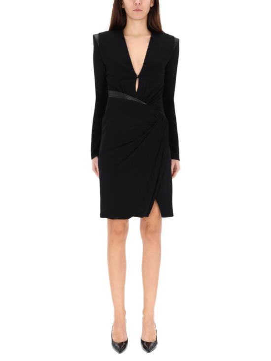25FW 베르사체 미디 원피스 1021623 1A144751B000 Black